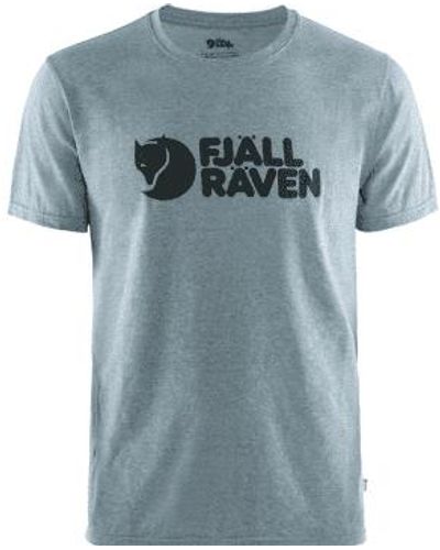 Fjallraven T-shirt à manches courtes du logo - Bleu