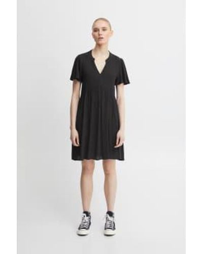 Ichi Marrakech Short Dress--20118574 Xs - Black