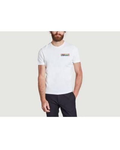 JAGVI RIVE GAUCHE Kurzärärmungs-T-Shirt mit rundem Hals - Weiß