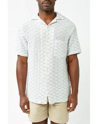 Portuguese Flannel Net Shirt / S - White