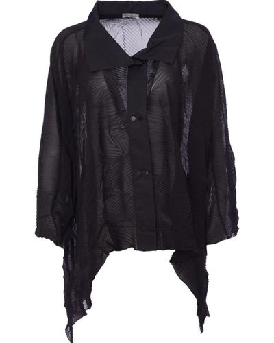 Naya Crinkle Shirt/jacket Taffeta Collar Black