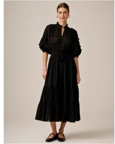 byTiMo Cotton Slub Dress S - Black