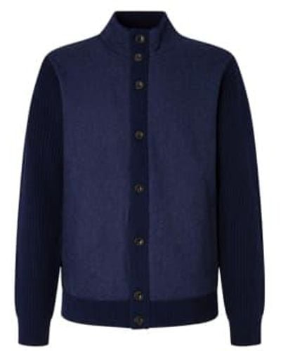 Hackett Hybri en tricot en flanelle - Bleu