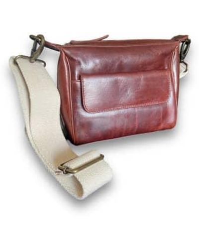 CollardManson Oden Leather Ari Bag - Red