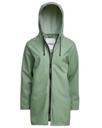 Stutterheim Raincoat For Woman 3235 Loden - Verde