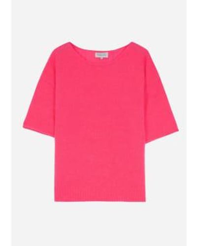 Maison Anje Bolana Short-sleeved Jumper Xs - Pink