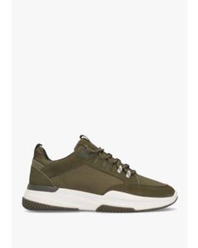 Mallet Mens Elmore Trainers In Reflect - Verde