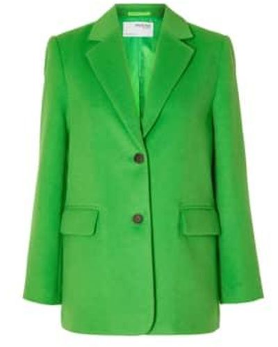 SELECTED Blazer lana sasja - Verde