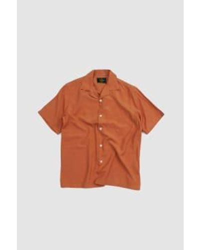 Portuguese Flannel Face Shirt Brick - Arancione