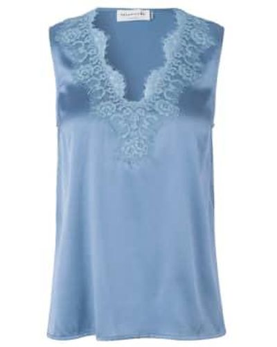 Rosemunde Heaven Stretch Silk Top - Blu