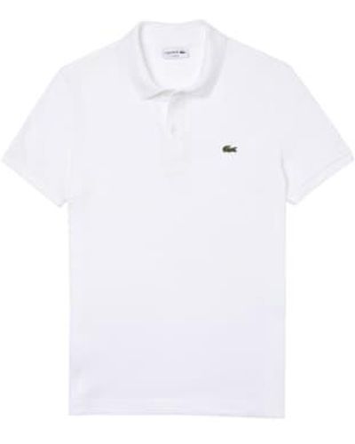 Lacoste Polo slim fit manches courtes ph4012 - Blanc