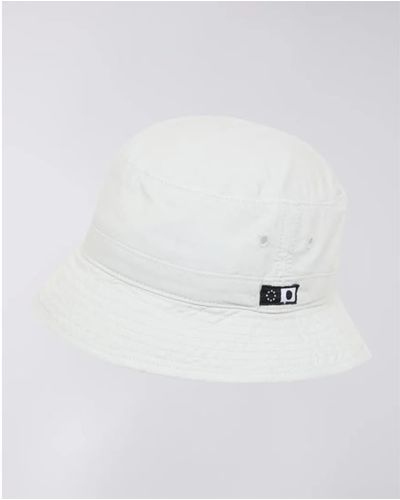Edwin Bucket Hat Mist - White