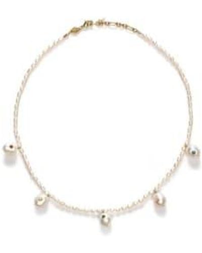 Anni Lu Collar perlas marianne en oro - Metálico