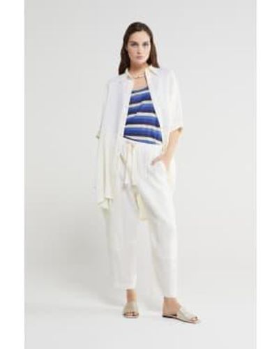 Ottod'Ame Ottodame Trouser In Off Dp9505 - Bianco