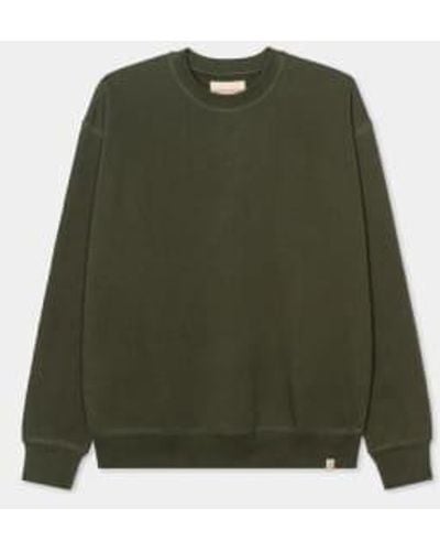 Revolution Army Loose Crewneck Sweater S - Green