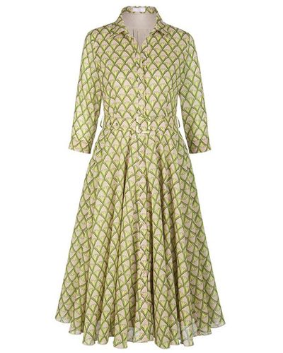 Riani Limeonade Patterned Dress - Green
