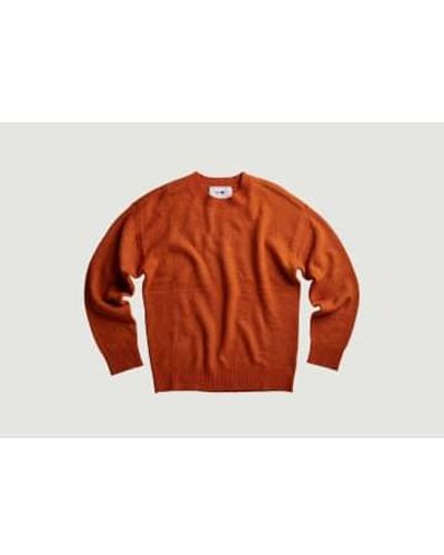 NO NATIONALITY 07 Zion Crew 6501 Sweater - Arancione