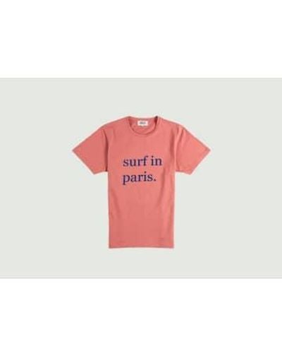 Cuisse De Grenouille Surf en la camiseta París - Rojo