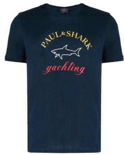 Paul & Shark T-shirt l' c0p1006 013 - Bleu
