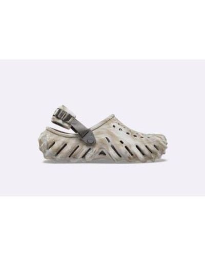 Crocs™ Echo marmor clog bone multi - Weiß
