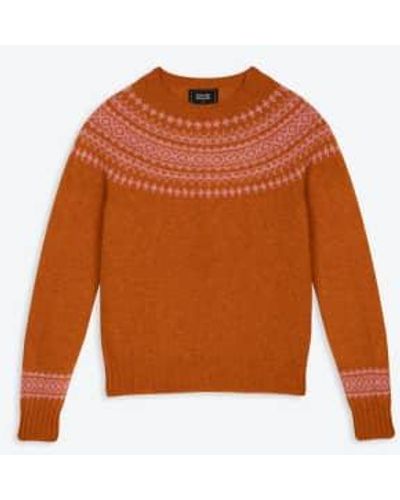 Lowie Jaffa Scottish Made Snow Sweater S - Orange