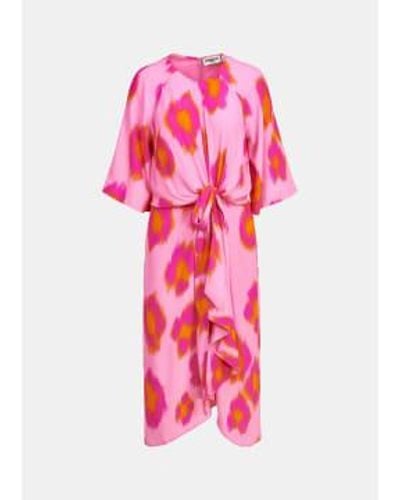 Essentiel Antwerp Nectar Dainty Floaty Sleeve Dress 38 - Pink