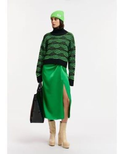 Essentiel Antwerp Ellie Midi Wrap Skirt Key 38/10 - Green