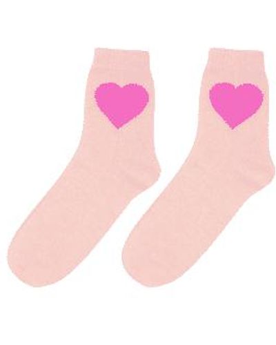 Jumper 1234 Cashmere Heart Socks Blossom/peony One - Pink