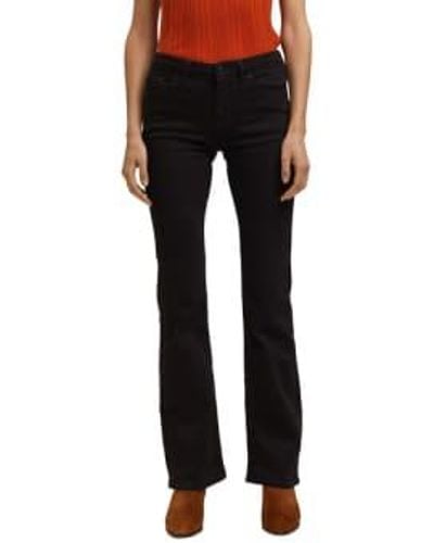 Esprit Bootcut Jeans Made Of Blended Organic Cotton Rinse - Nero