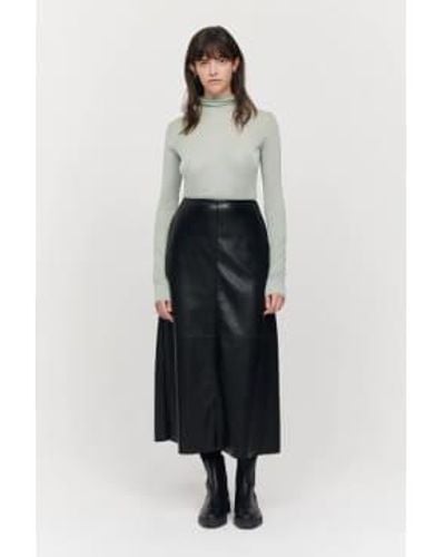 Jakke Molly Midi Faux Leather Skirt Xs - White