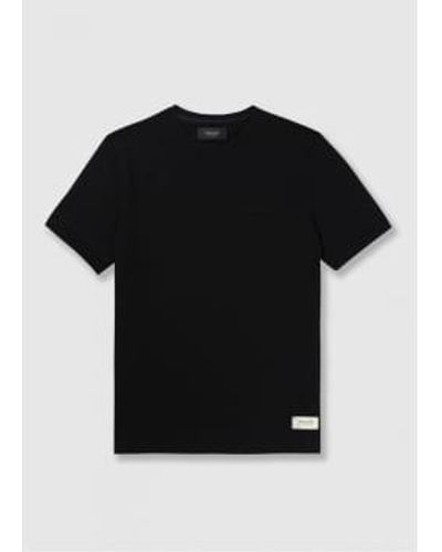 Android Homme S Reg Fit Rib Interest T-shirt - Black