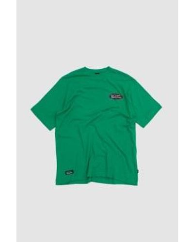 Manastash Hanf -t -shirt original -logo grün
