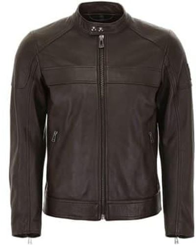 Belstaff A. Racer Blouson Jacket Dark Made - Black