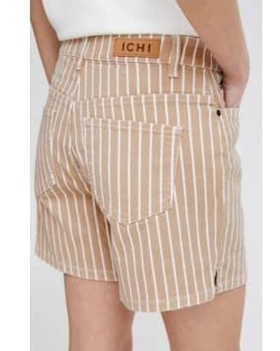 Ichi Cilk Nomad Stripe Shorts - Neutro