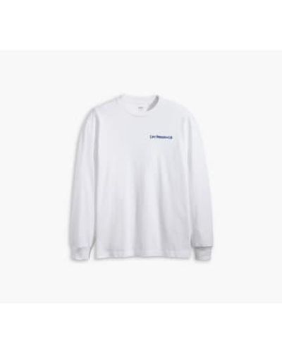 Levi's Graphic Authentic Long Sleeves T Shirt L - White