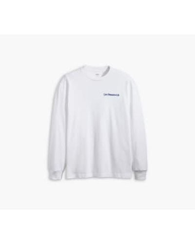 Levi's Graphic Authentic Long Sleeves T Shirt L - White