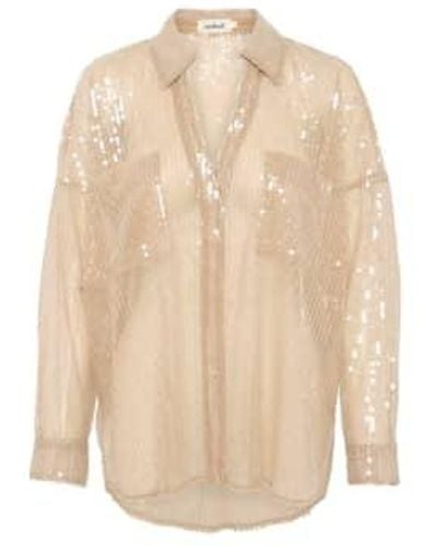 Soaked In Luxury Charlee Shirt In Spray - Neutro