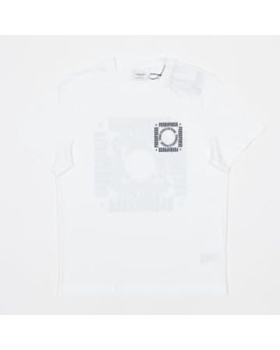 Farah Rafael Graphic Print T Shirt In - Bianco