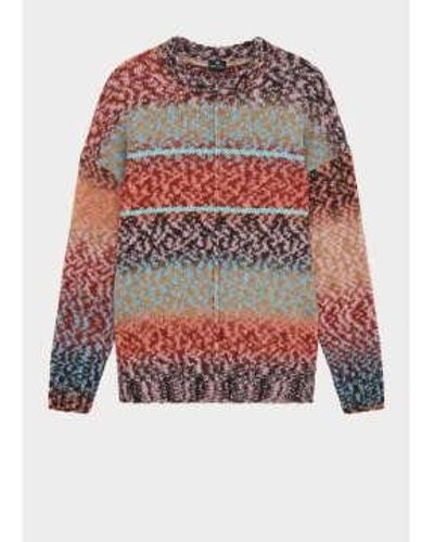 Paul Smith Alpaca Mix Crew Neck Knitted Jumper Small - Multicolour