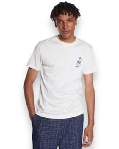 Olow Camiseta Hippie Van Marfil - Blanco