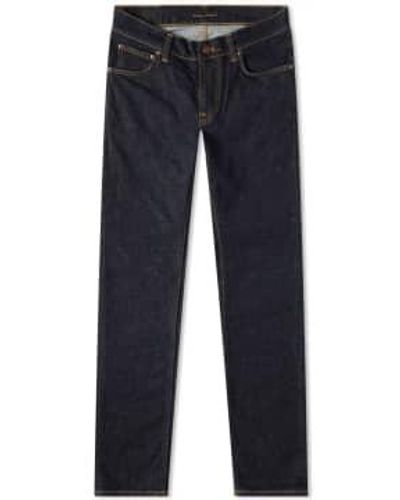 Nudie Jeans Tight Terry Rinse Twill - Blue
