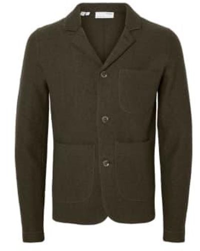 SELECTED Blazer punto nealy - Verde