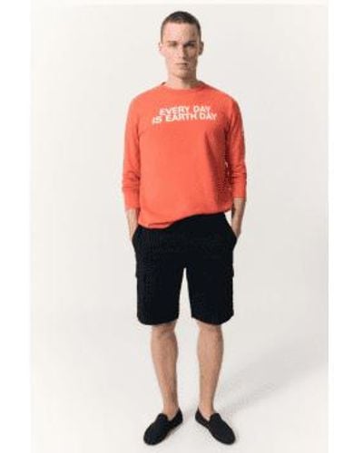 Ecoalf Norten Sweatshirt Bright - Arancione