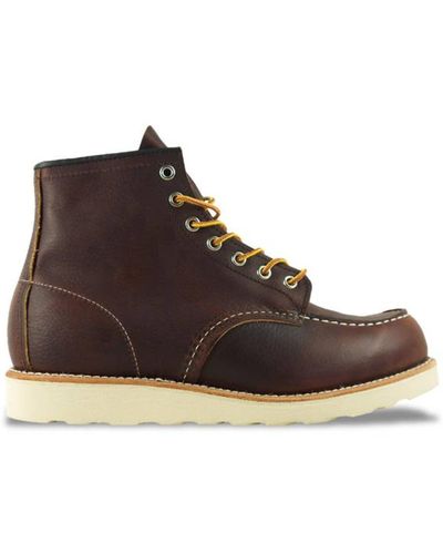 Red Wing Moc Toe 8138 6 Leather Boot Briar Oil Slick Brown - Multicolore