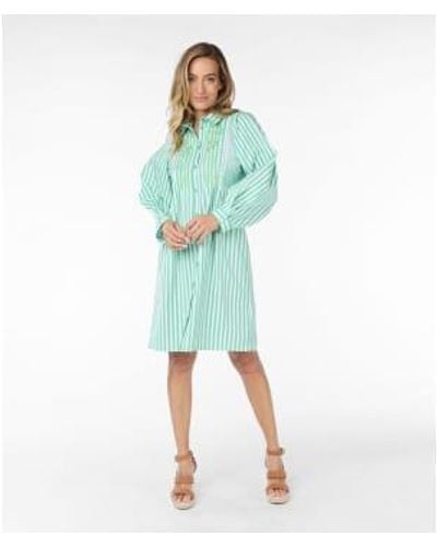 EsQualo Striped Dress - Verde