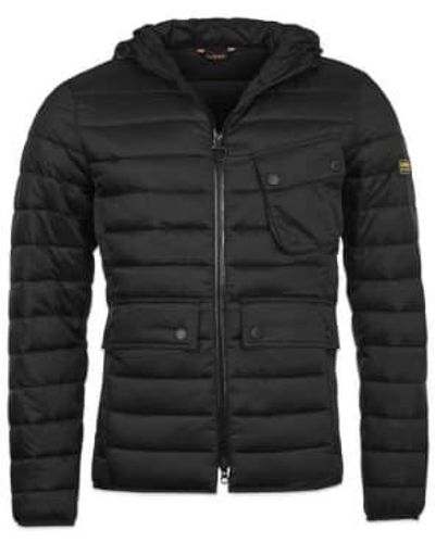 Barbour Ouston Hooded Quilt Jacket X-large - Black