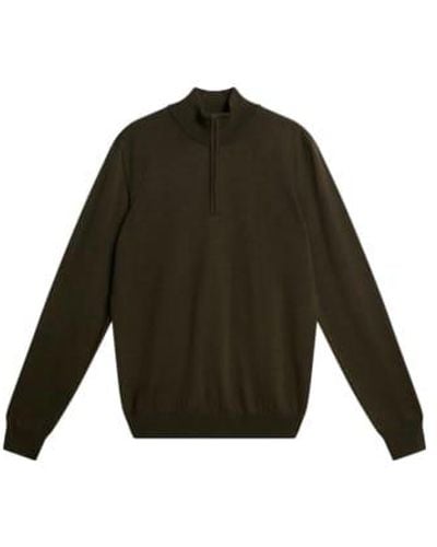 J.Lindeberg Kiyan Quarter Zip Jumper Xl - Green