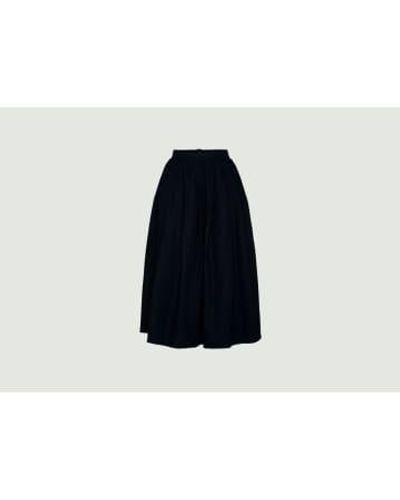 Knowledge Cotton Poplin Skirt Xs - Blue