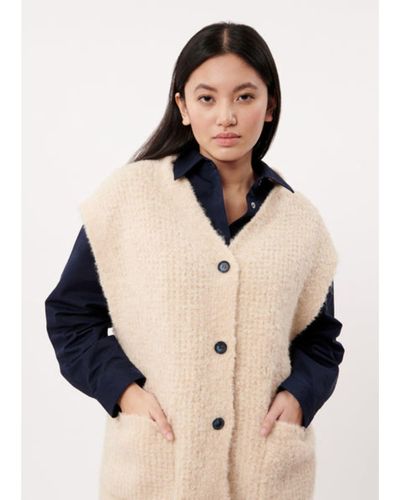 FRNCH Cardigan sans manches Magaly - Neutre