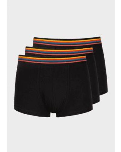 Paul Smith Extra Large Multi Stripe Waistband Boxers - Nero